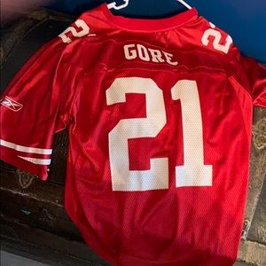 Size medium Reebok Frank Gore jersey 49ers